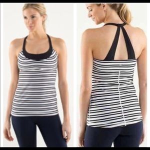 Lululemon stripe scoop me up II tank top